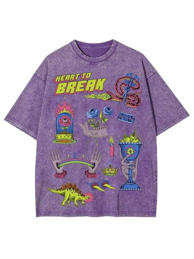 Heart To Break Washed Tshirt