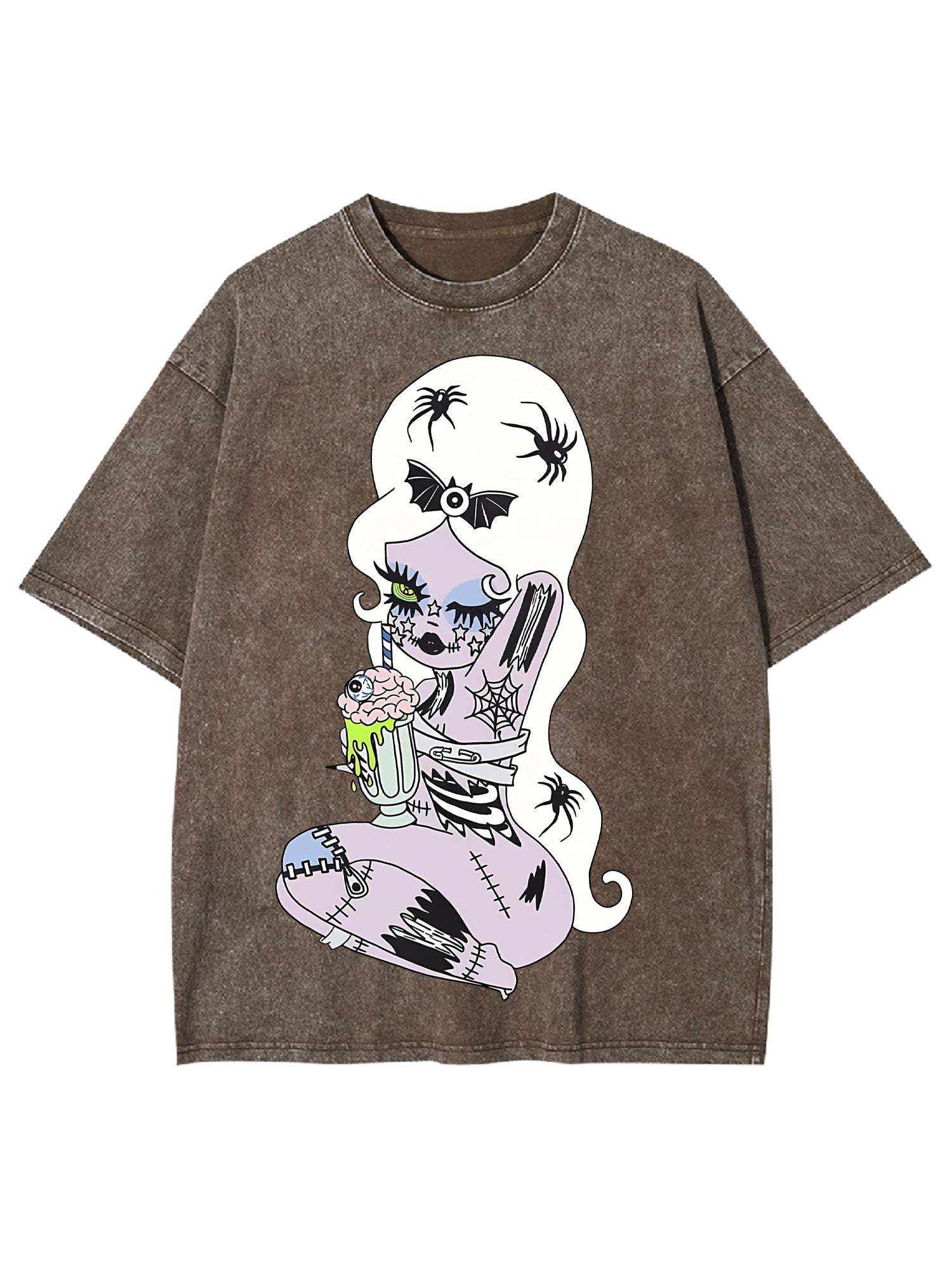 Spooky Milkshake Doll Washed Tshirt