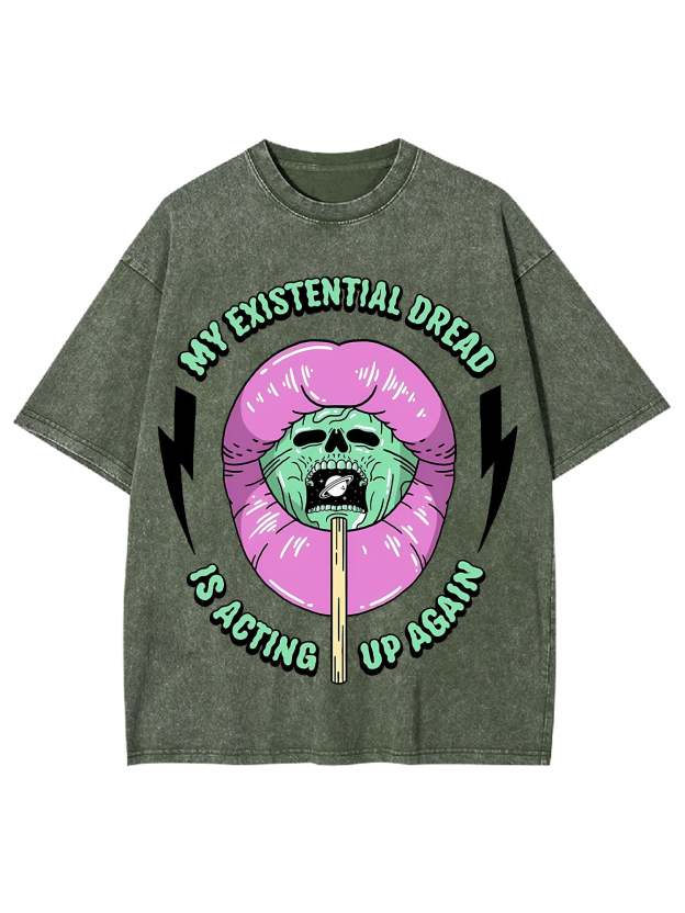 My Existential Dread Washed Tshirt