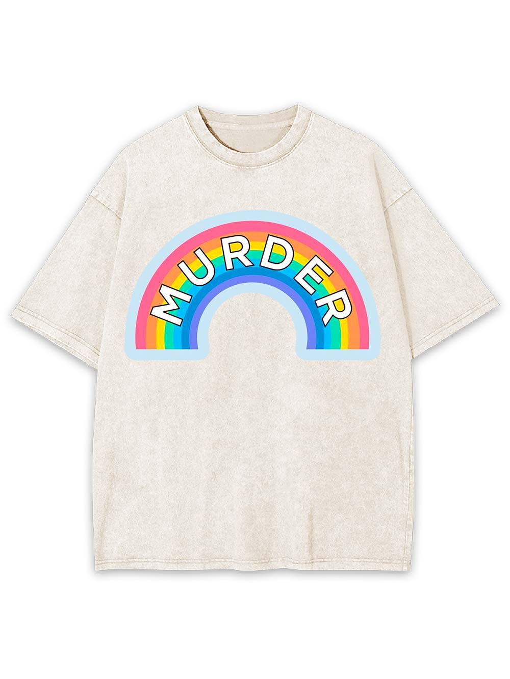 Murder Rainbow Washed Tshirt