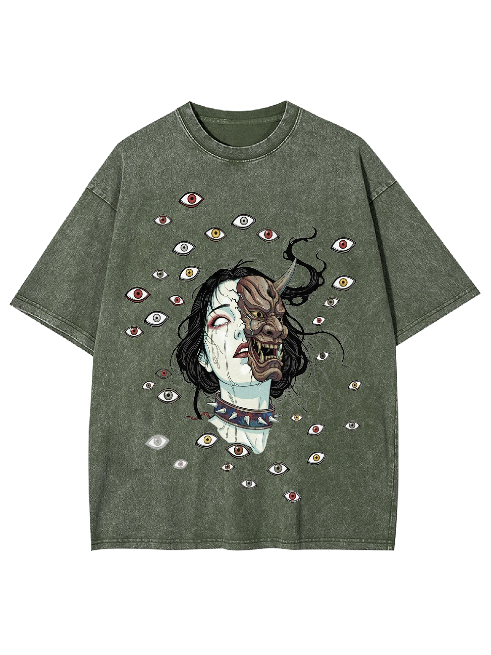 Gaze of the Demon Washed Tshirt