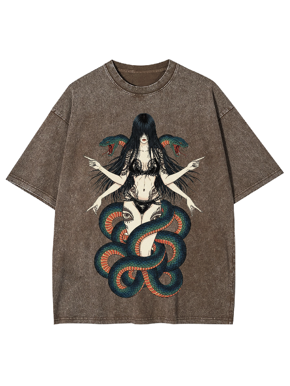 Serpent Goddess Washed Tshirt