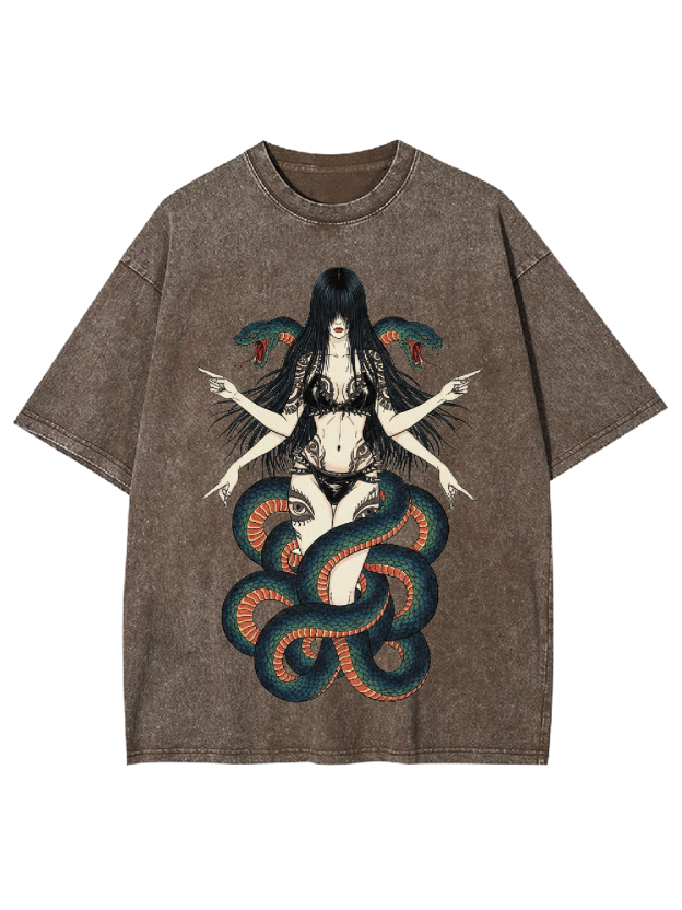 Serpent Goddess Washed Tshirt