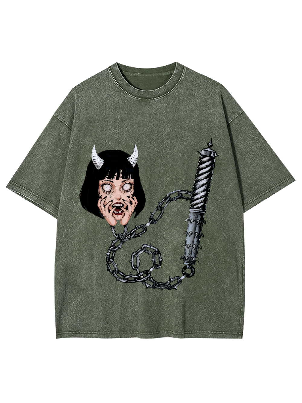 Frightened Demon Washed Tshirt