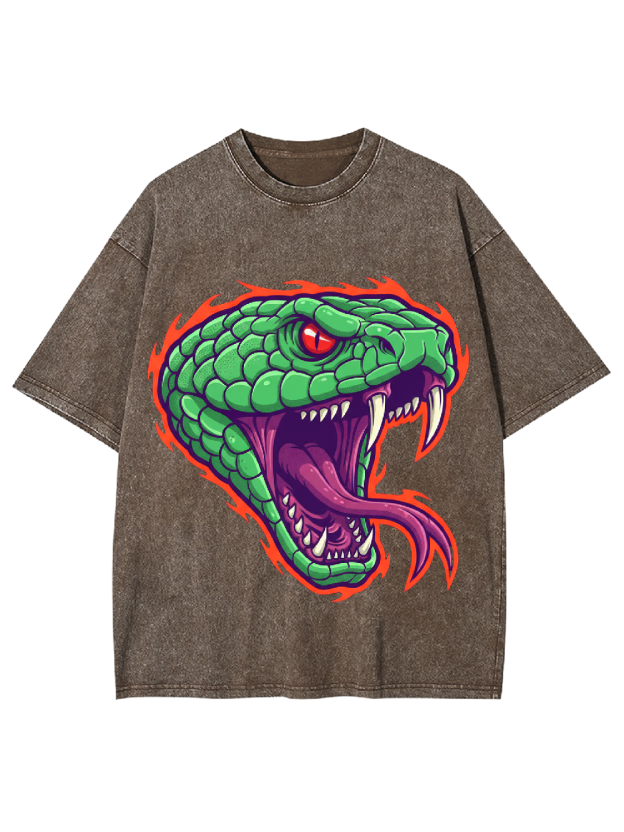 Venomous Snake Washed Tshirt
