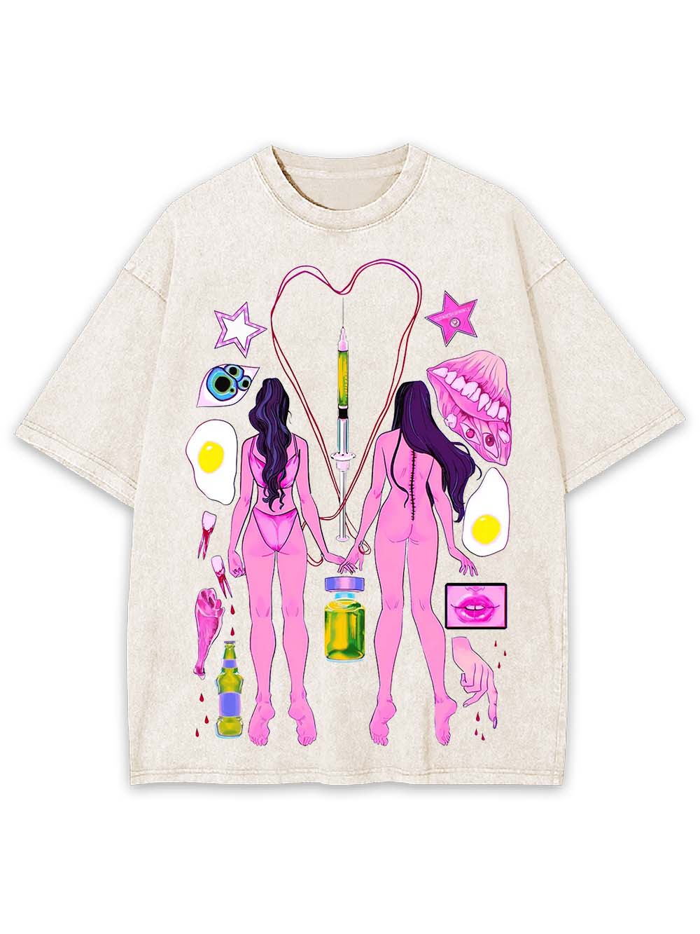 MEDICAL ILLUSTION WASHED TSHIRT