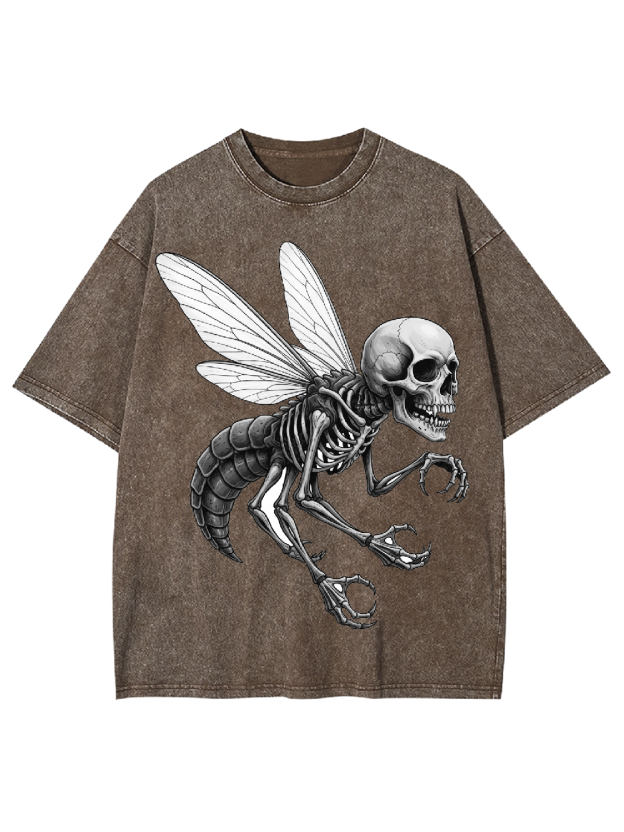 Bonewing Larva Washed Tshirt
