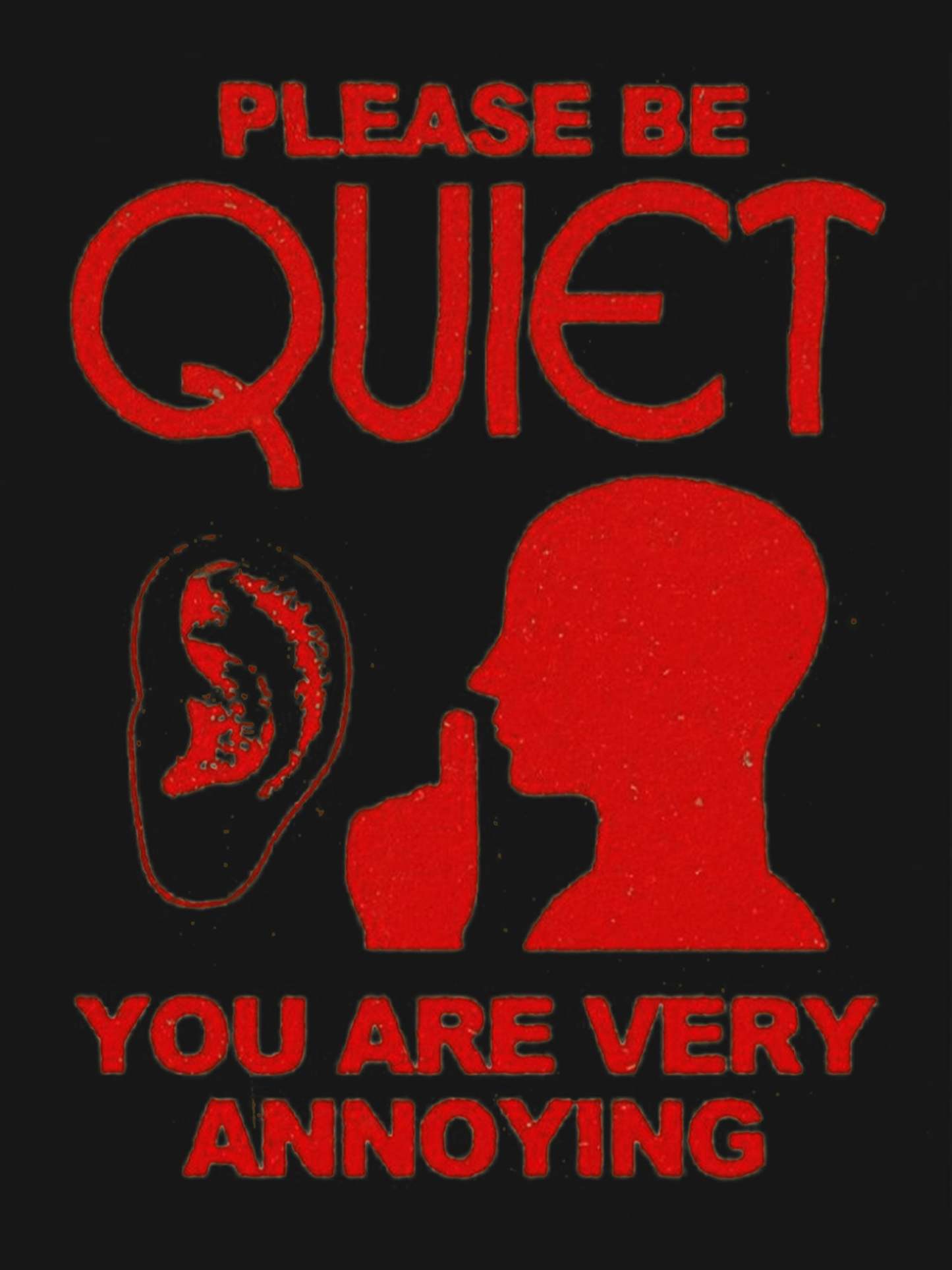 Please Be Quiet You Are Very Annoying Washed Tshirt