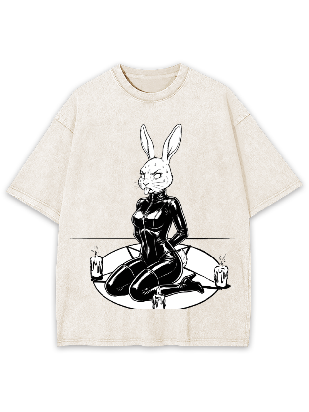 Occult Bunny Washed Tshirt