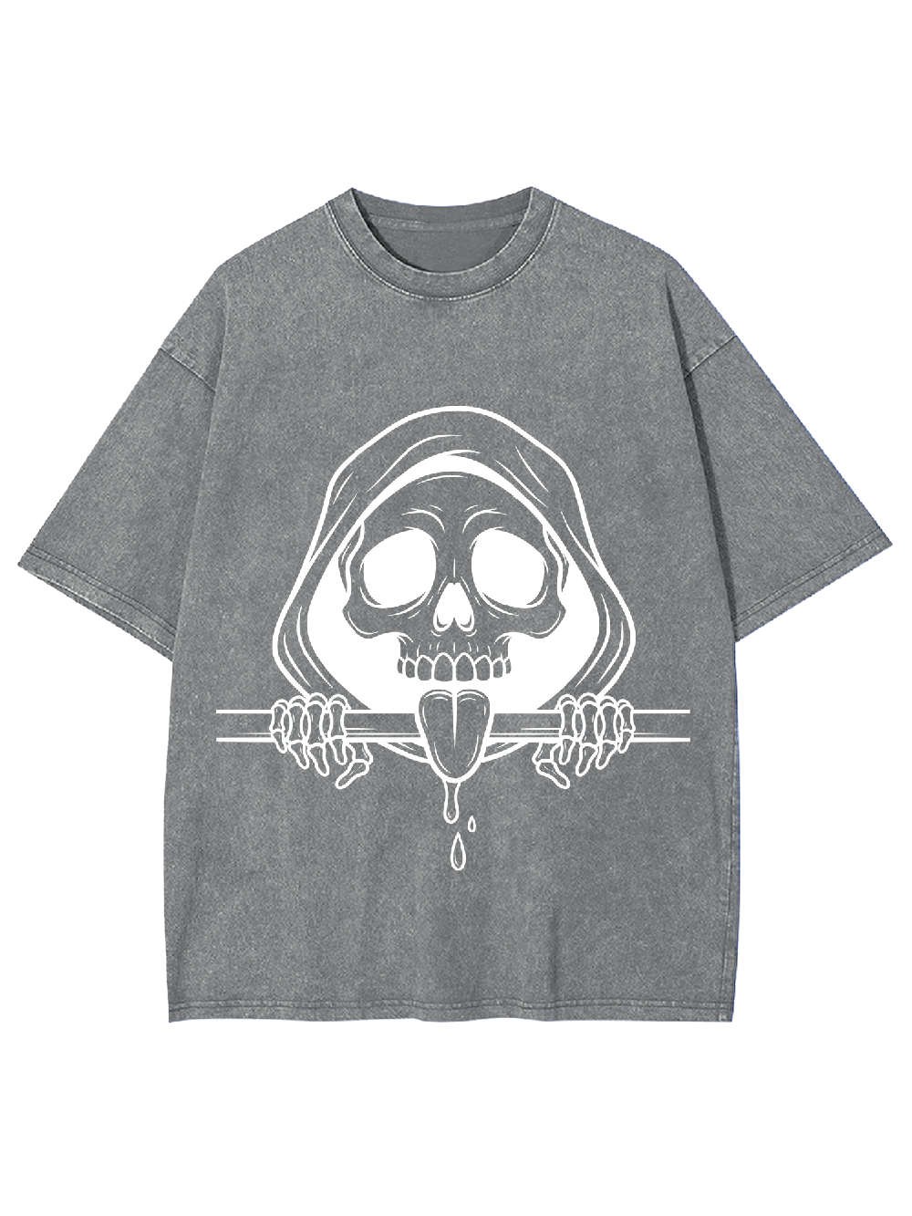 Skull Phantom Lick Washed Tshirt