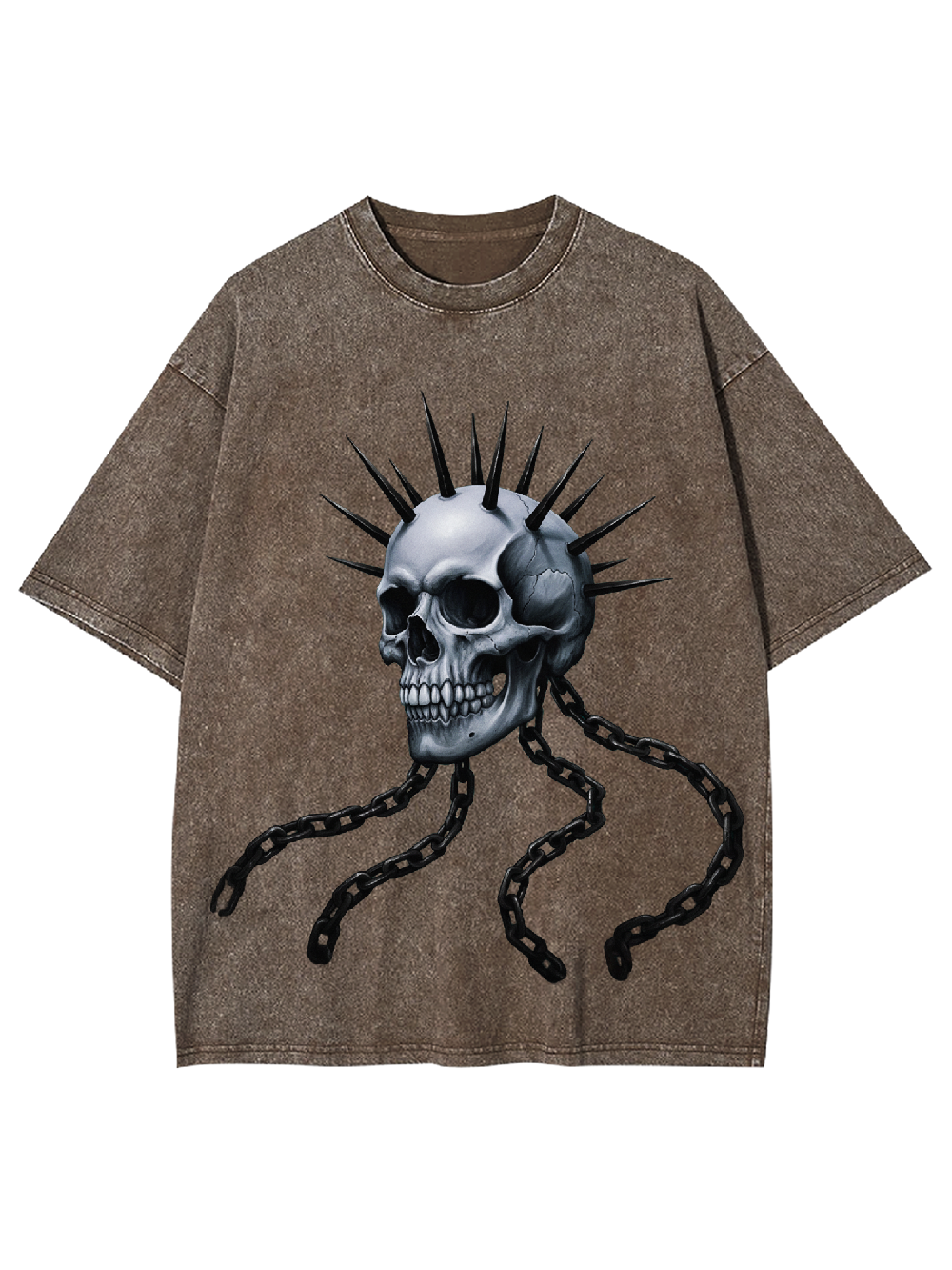Chain Skull Washed Tshirt