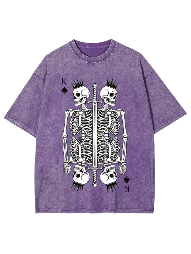 Skeleton King Washed Tshirt