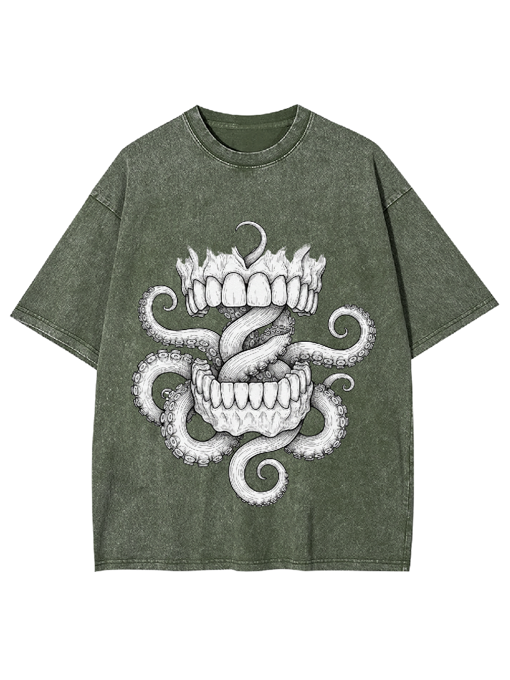 Tentacle Bite Washed Tshirt