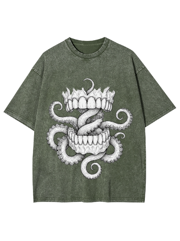 Tentacle Bite Washed Tshirt