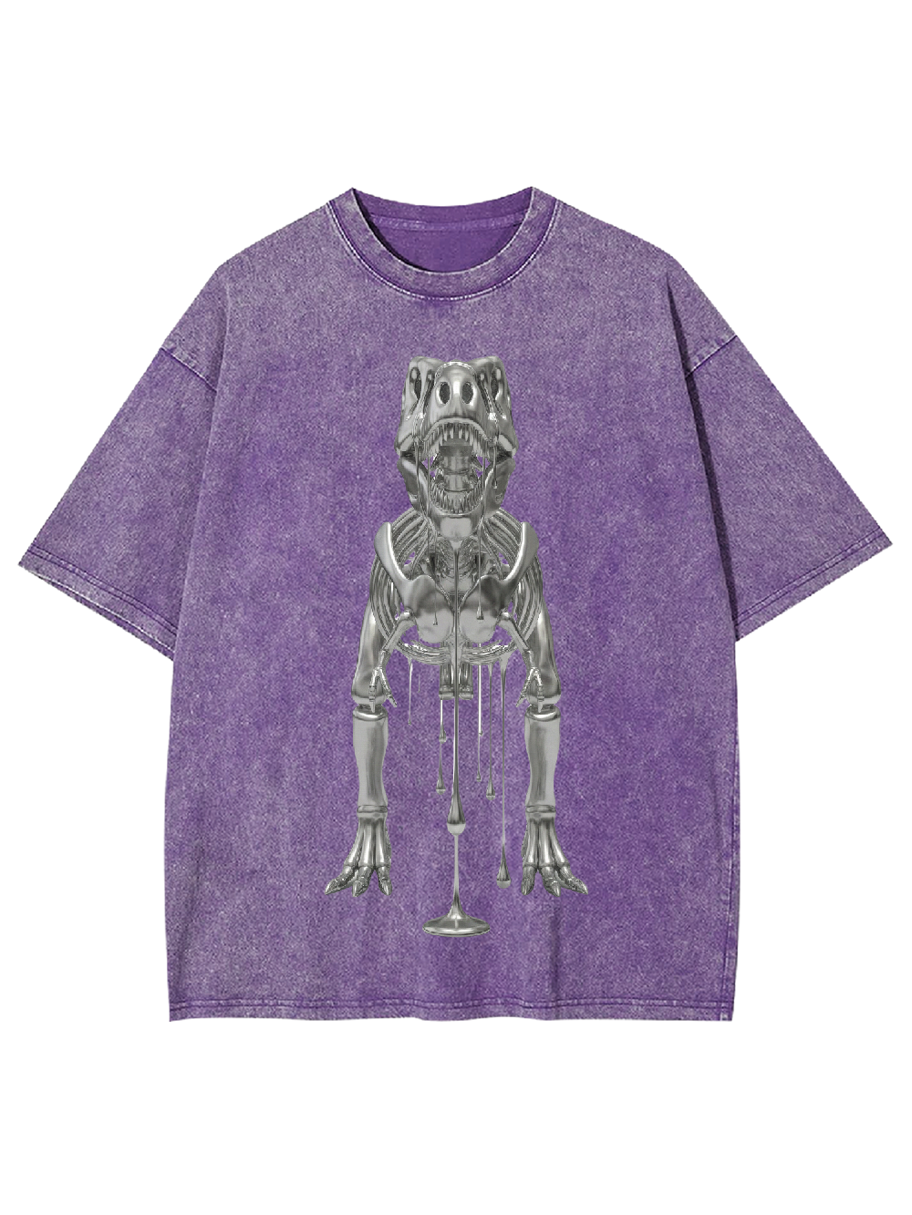 Liquid Dinosaur Skeleton Washed Tshirt