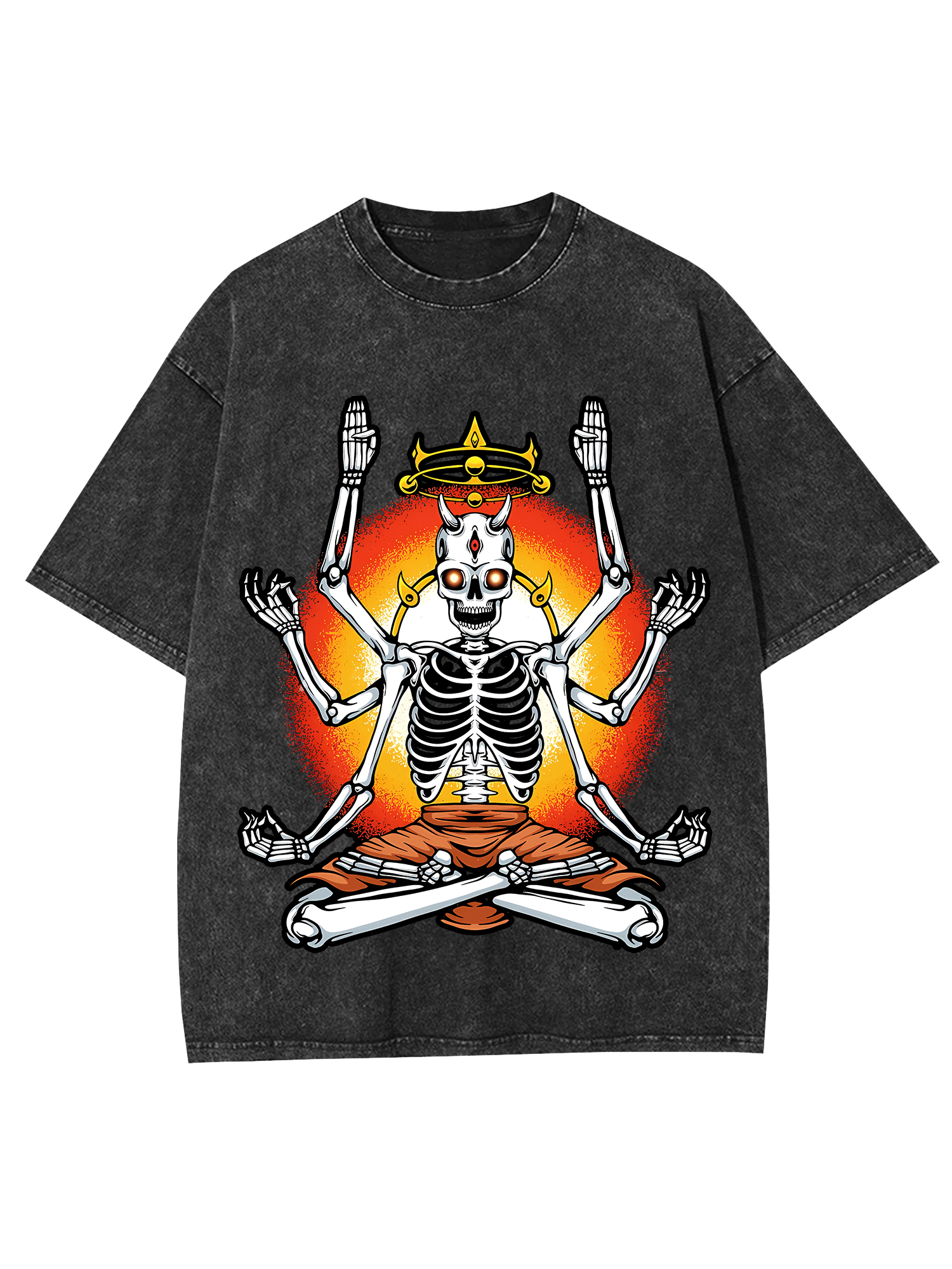 The Enlightened Skeleton Washed Tshirt