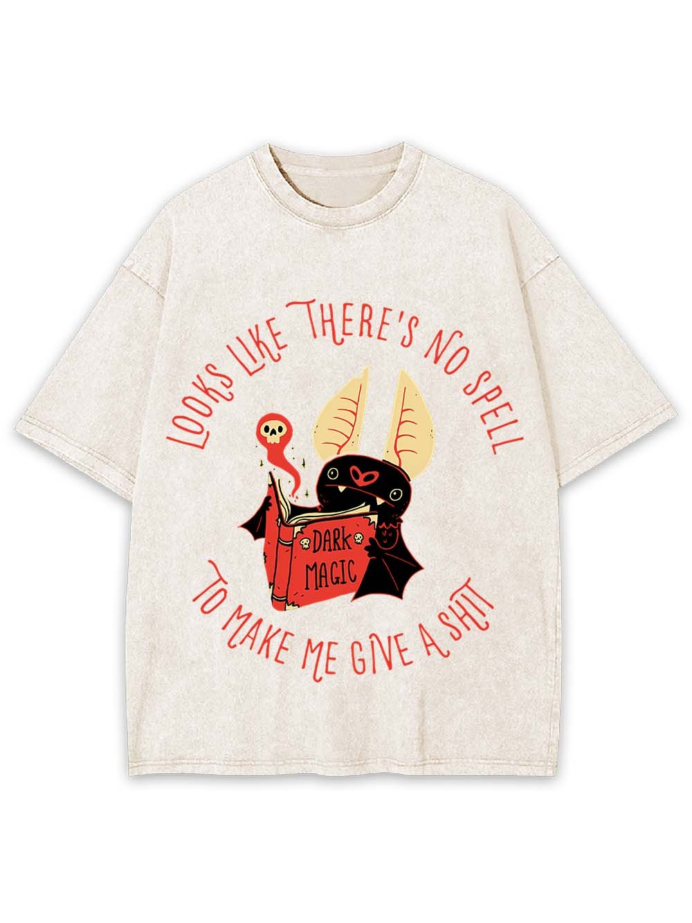 NO SPELLS GIVEN WASHED TSHIRT