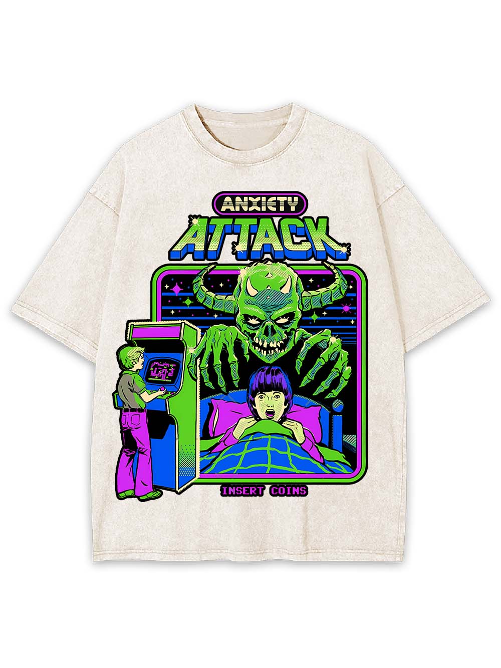 Anxiety Attack Washed Tshirt