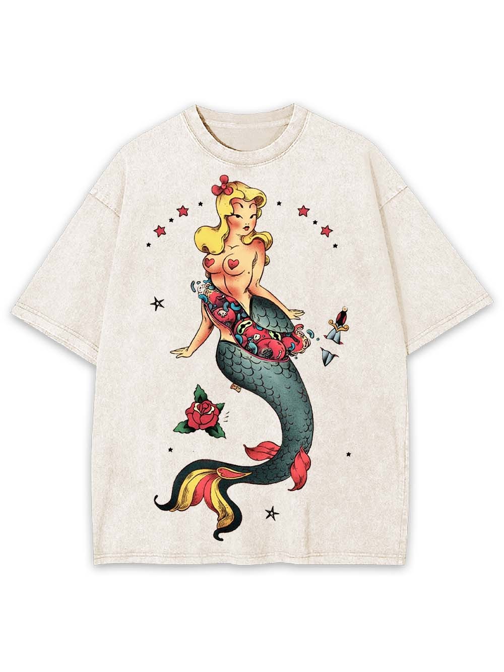 The Broken Mermaid Washed Tshirt