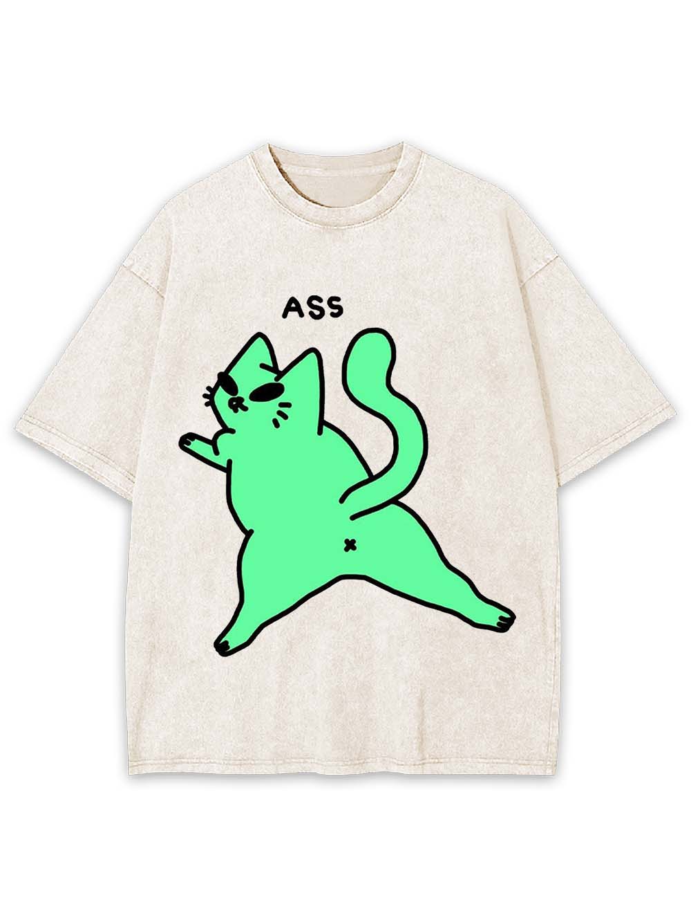 Cat's Ass Washed Tshirt