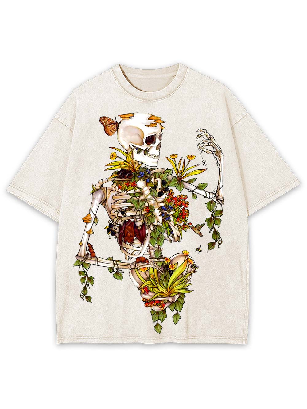 Floral Rebirth Washed Tshirt