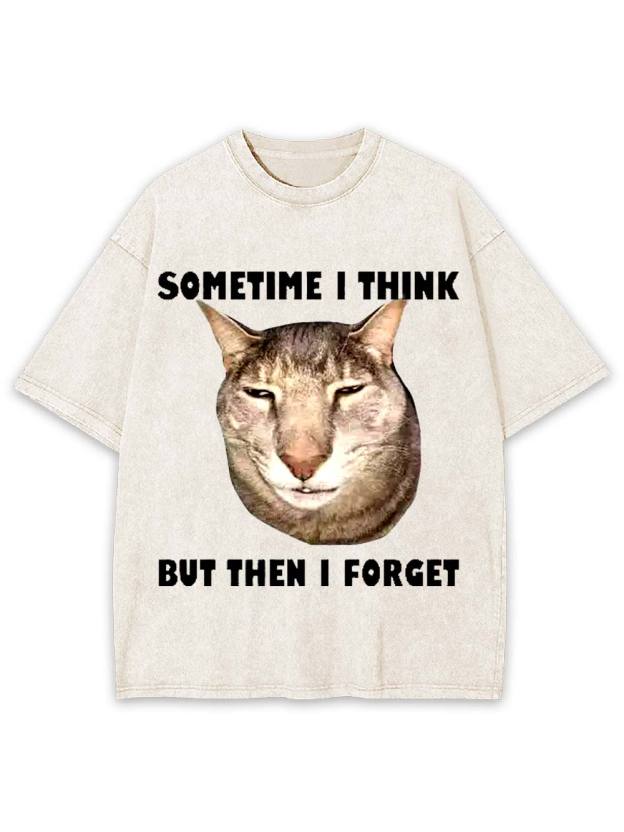 Sometime I Think   But Then I Forget  Washed Tshirt