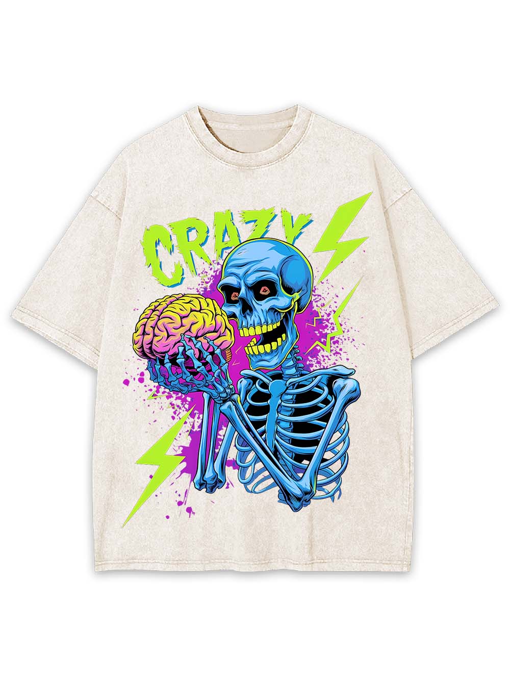 CRAZY MINDS UNLEASHED WASHED TSHIRT