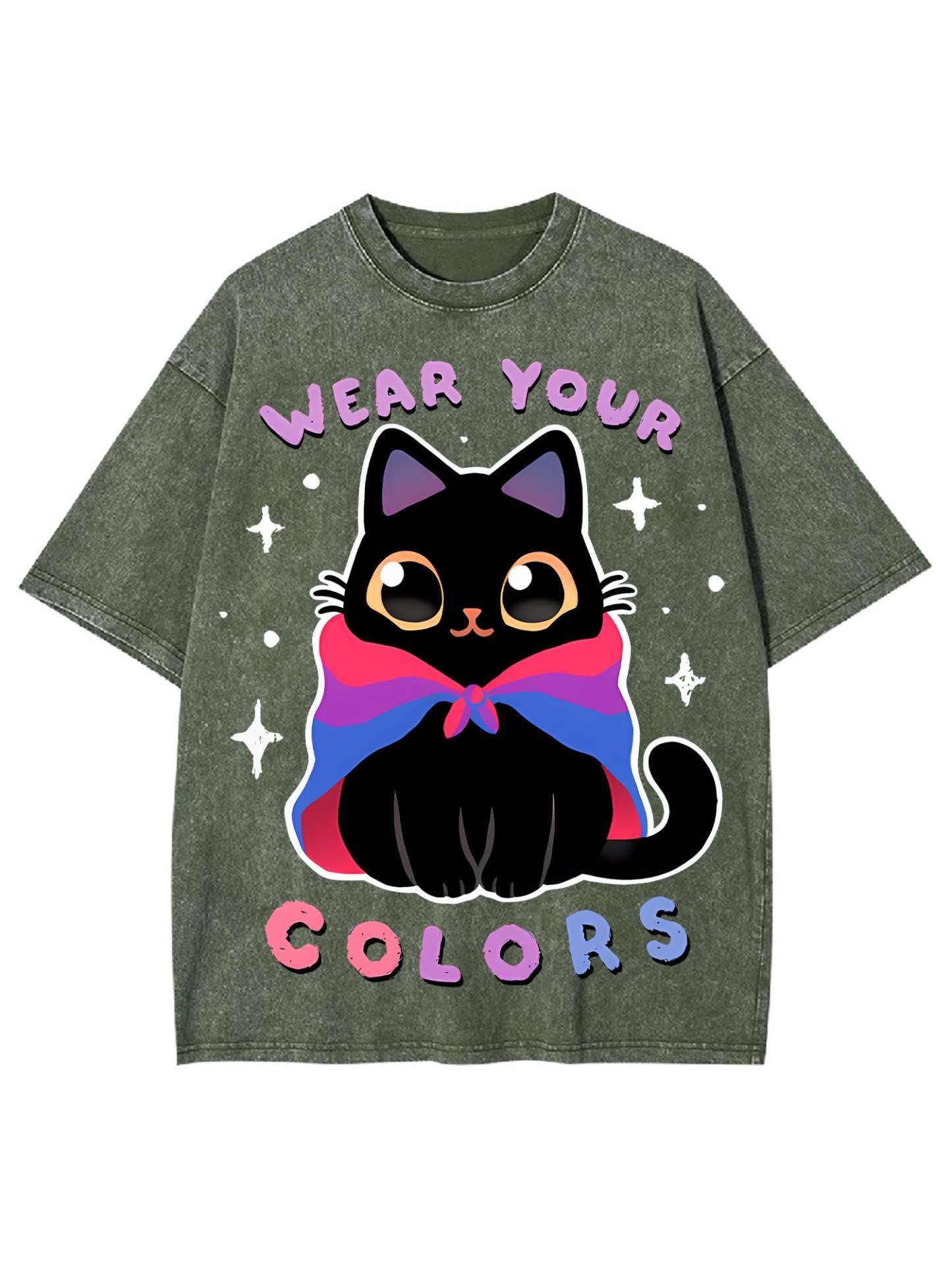 Wear Your Colors Washed Tshirt-ClassyOutlaw Sale