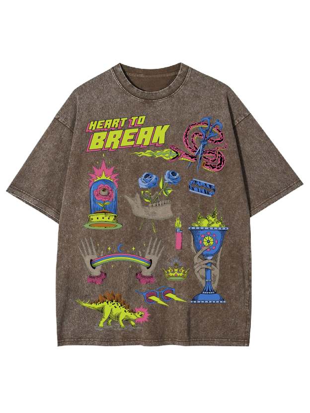 Heart To Break Washed Tshirt