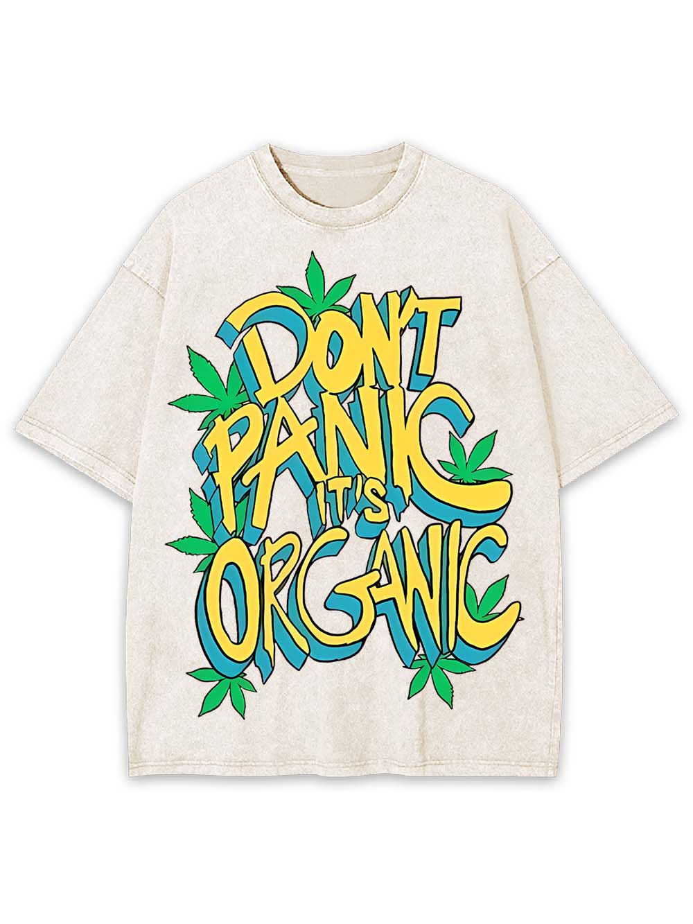 DON'T PANIC IT'S ORGANIC WASHED TSHIRT