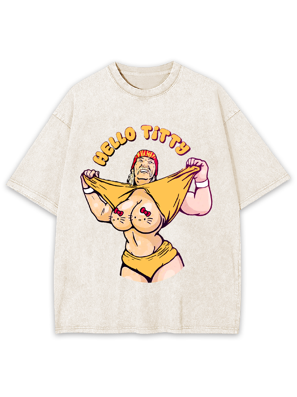 "Playful Parody Unveiled" Washed Tshirt