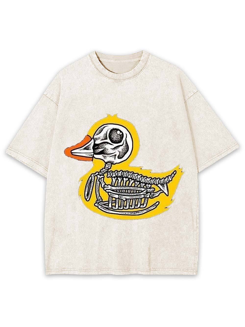 Skeleton Duck Washed Tshirt