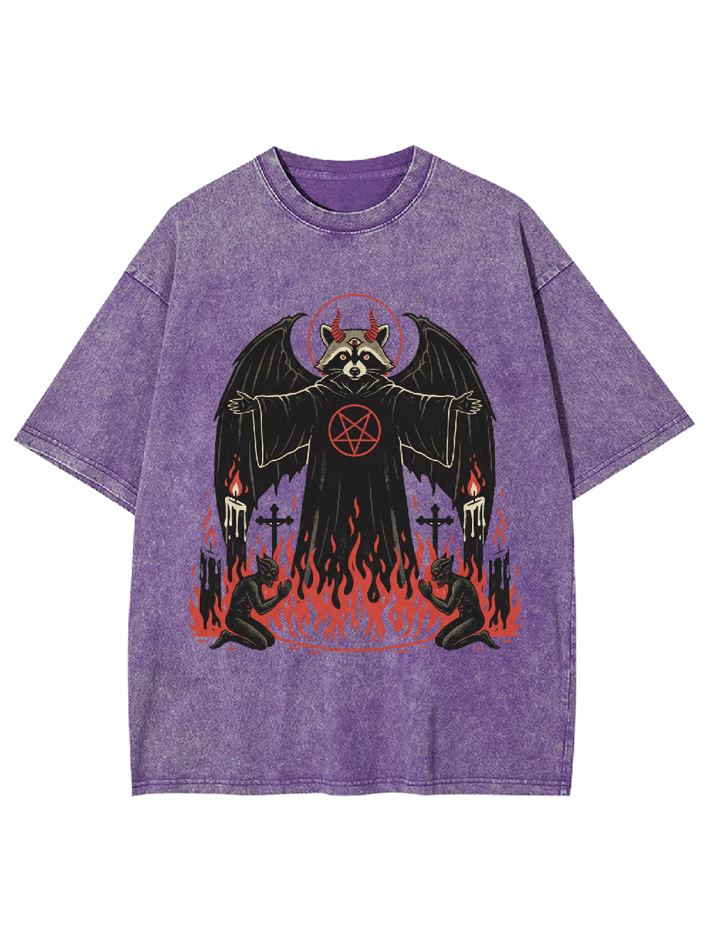 Infernal Raccoon Washed Tshirt