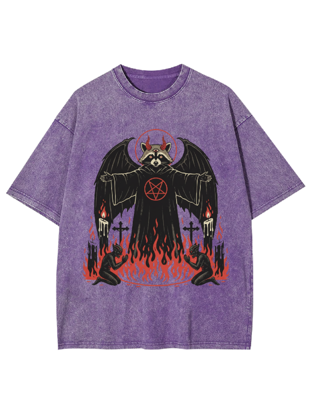 Infernal Raccoon Washed Tshirt