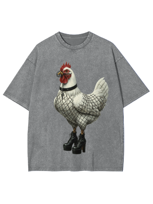 Stocking Chicken Washed Tshirt
