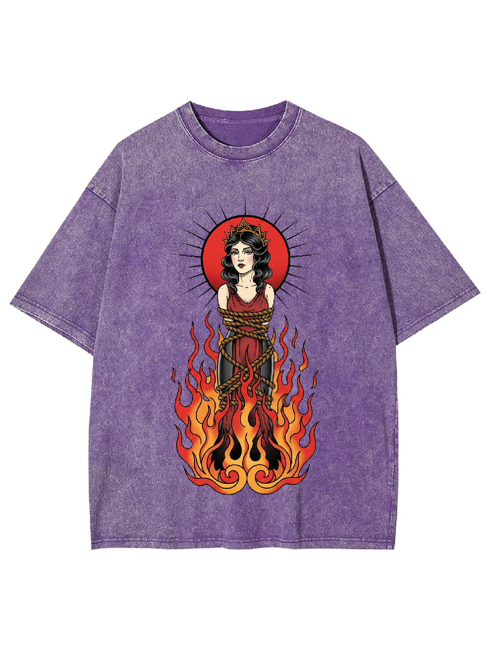 Burning Saint Washed Tshirt