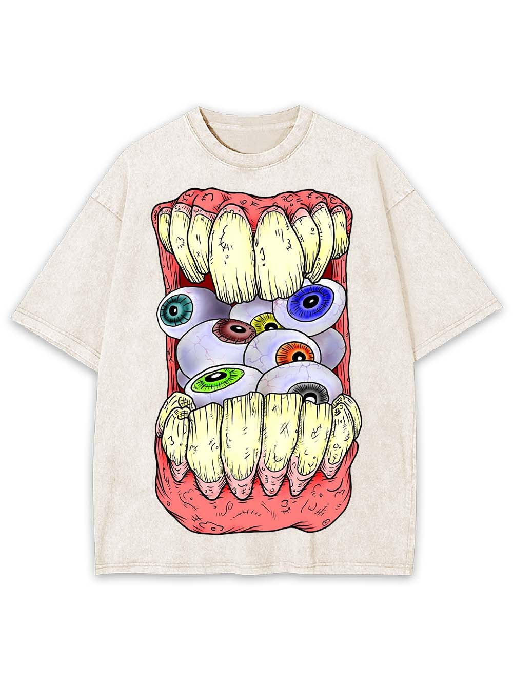 CHEWING EYES WASHED TSHIRT