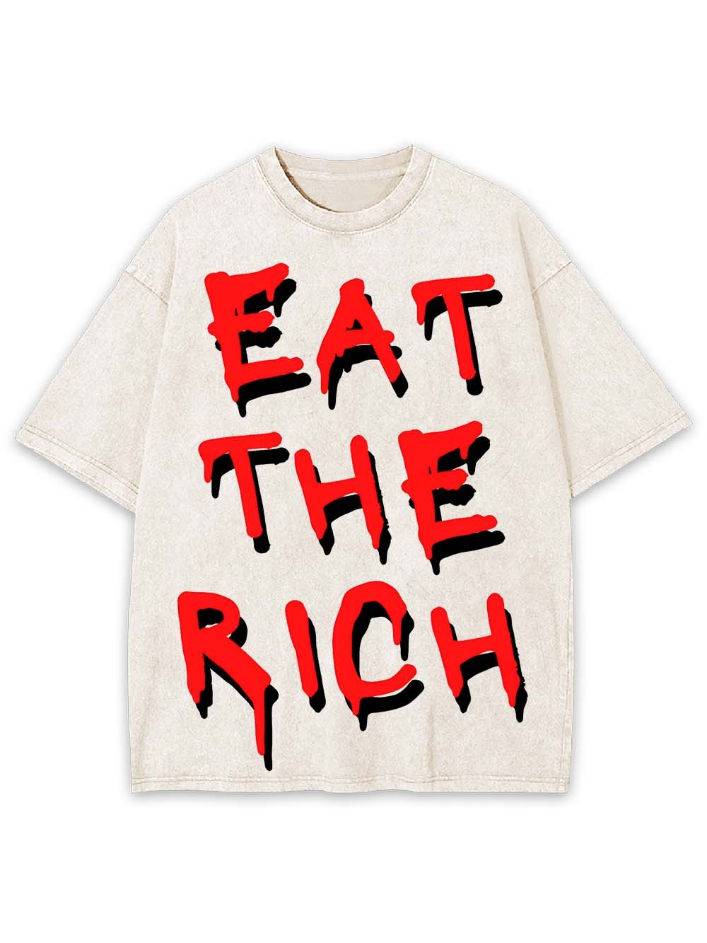 EAT THE RICH WASHED TSHIRT