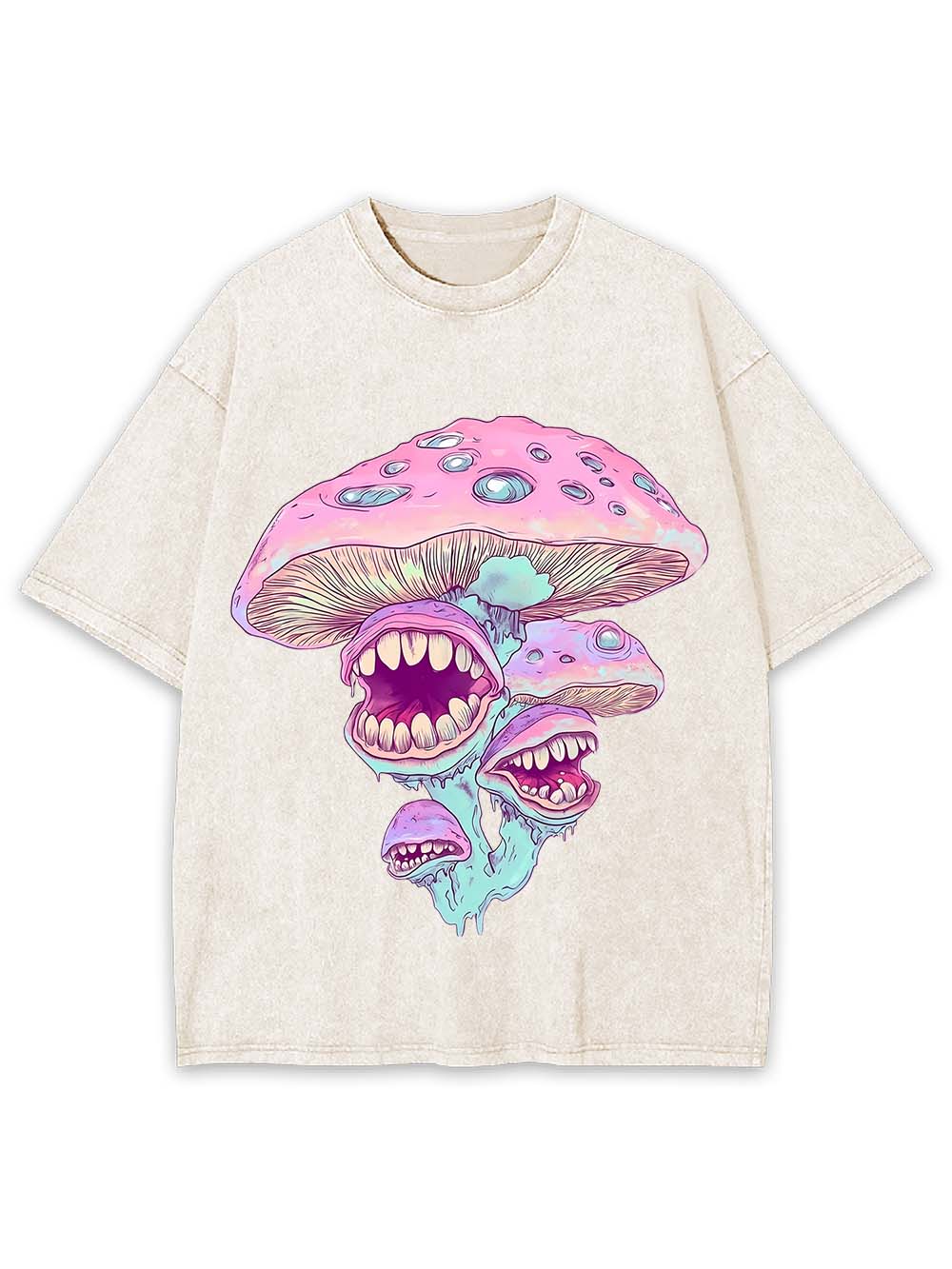 Monster Mushrooms Washed Tshirt