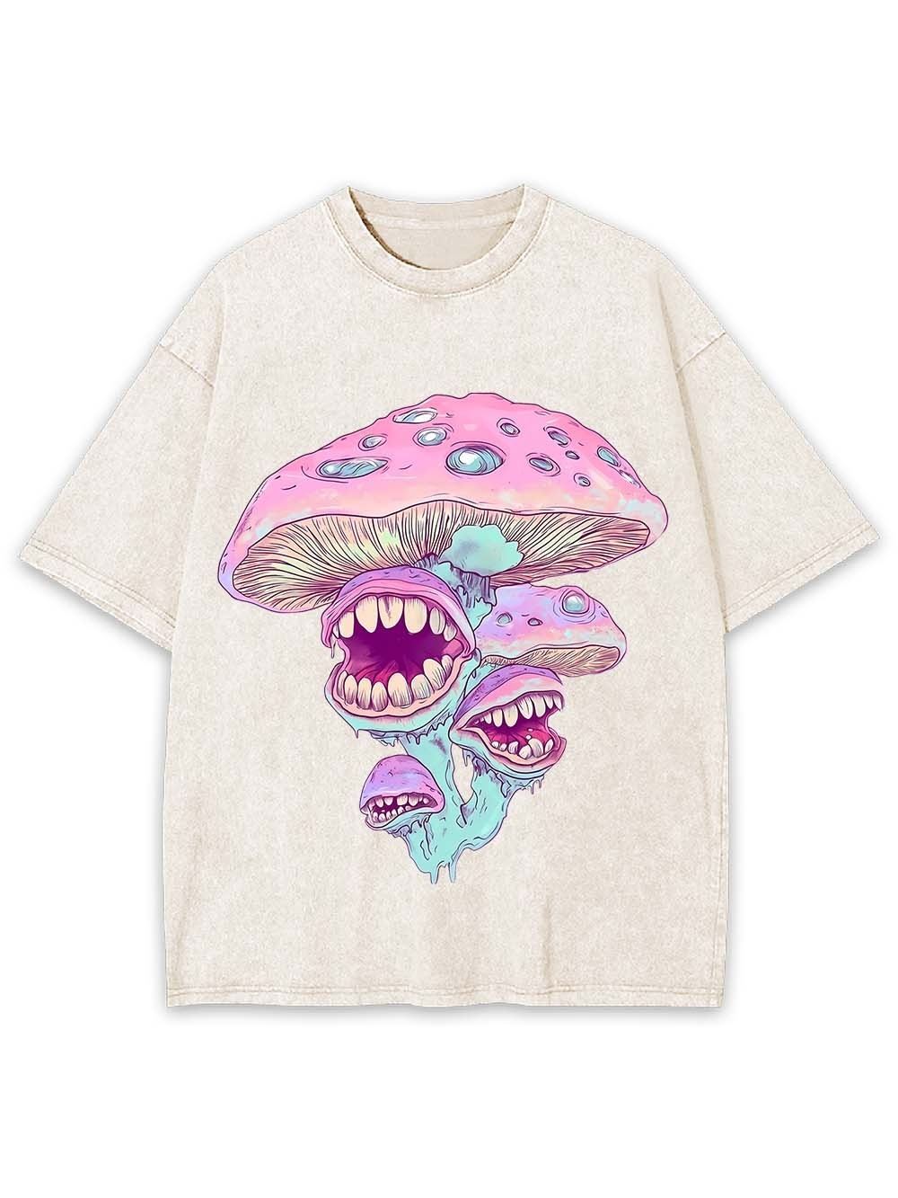 Monster Mushrooms Washed Tshirt