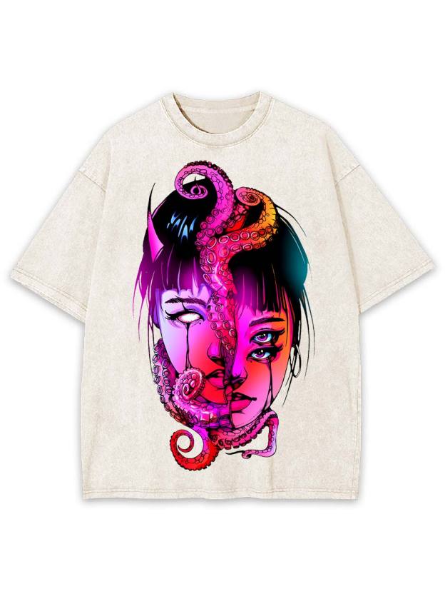 Duality of the Abyss Washed Tshirt