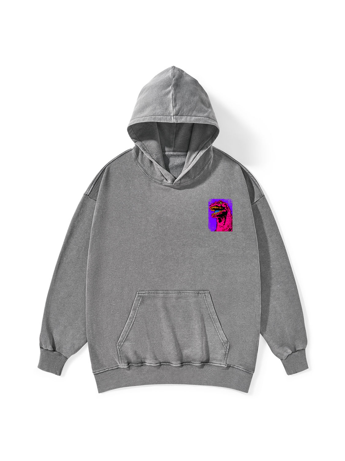 Neon Roar Washed Hoodie