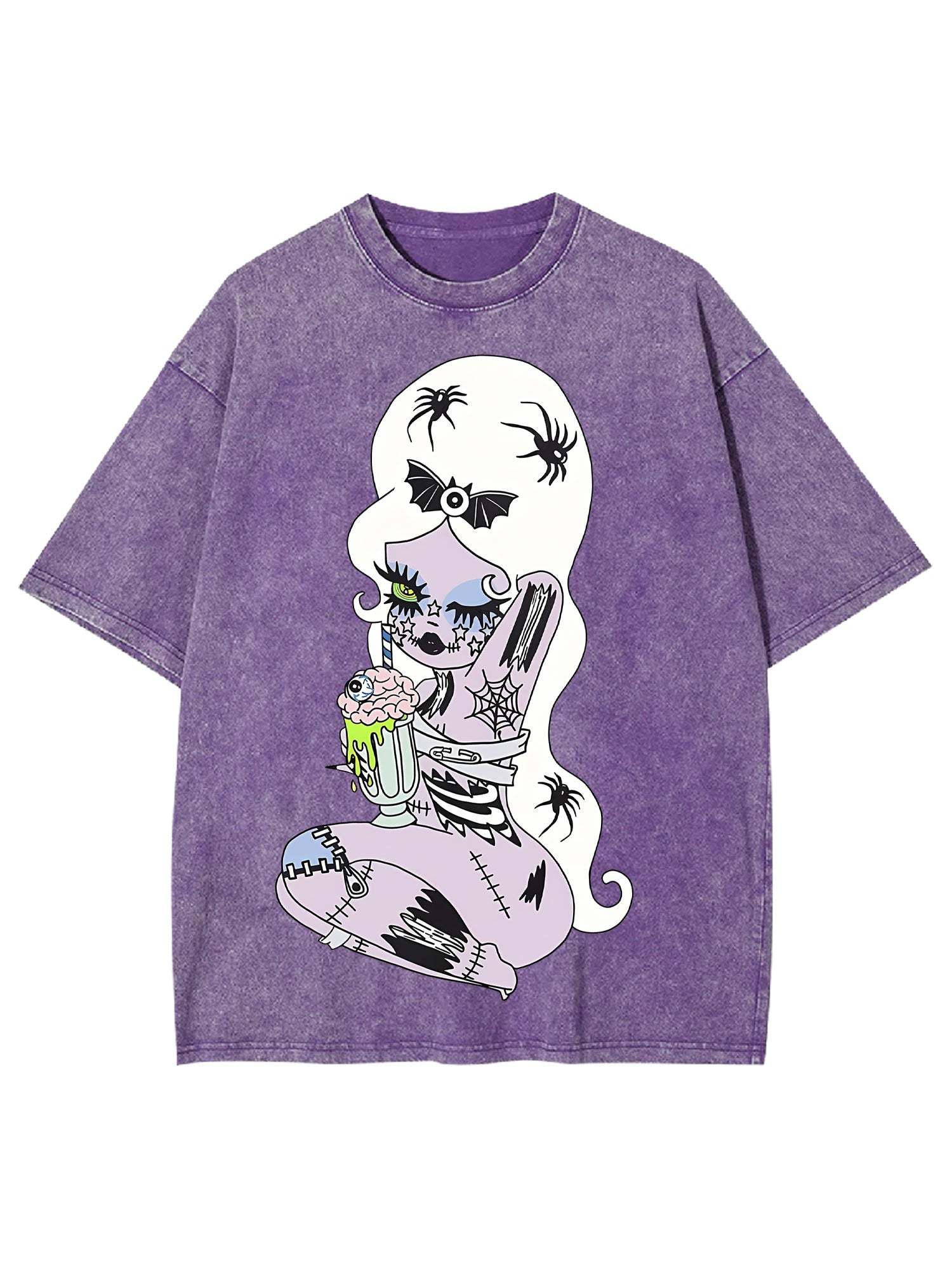 Spooky Milkshake Doll Washed Tshirt