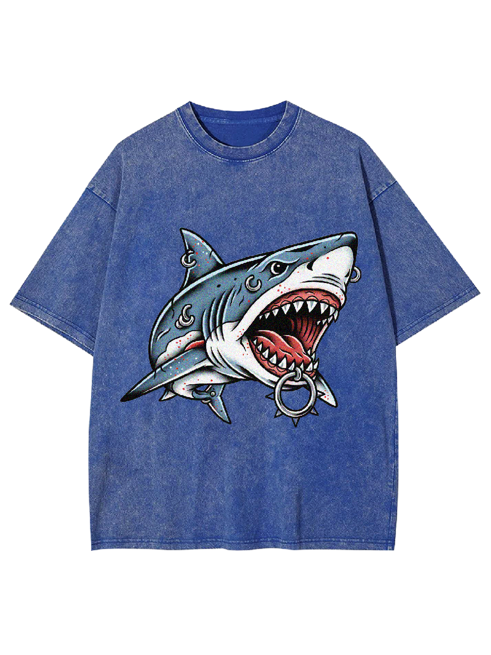Punk Shark Washed Tshirt