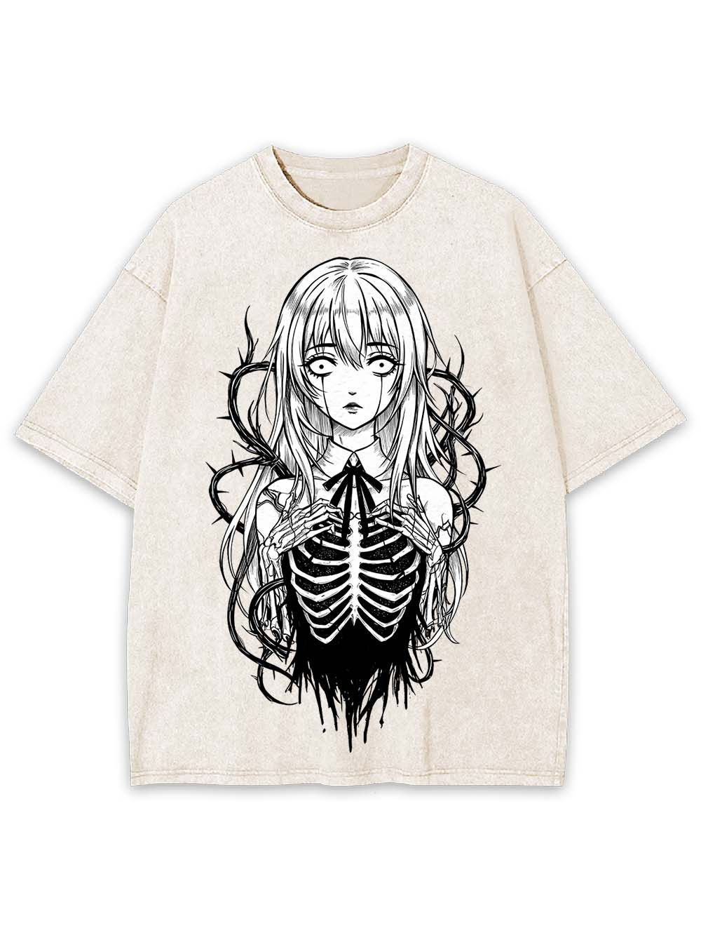 Spirit of the Skeleton Girl Washed Tshirt