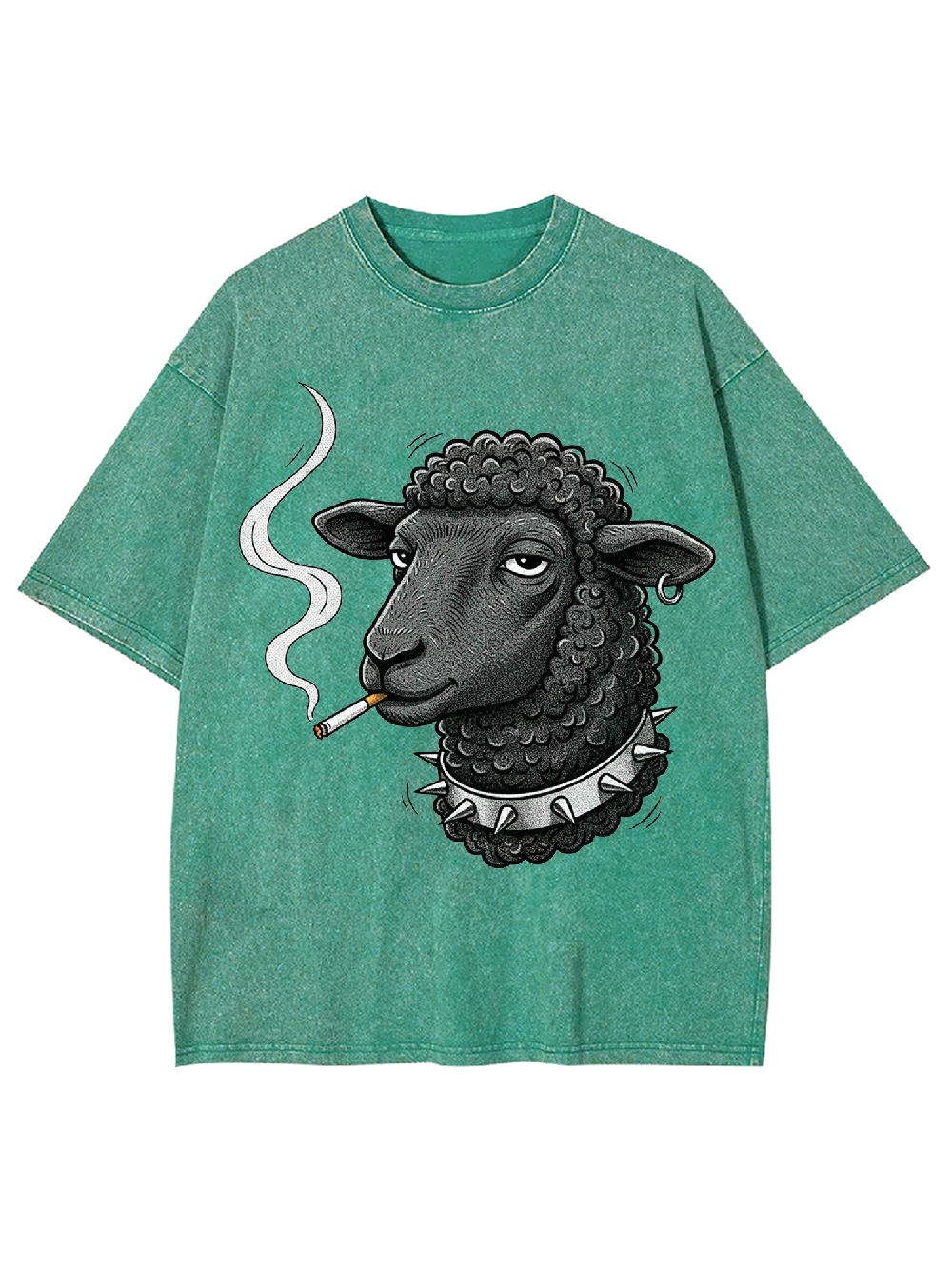 Smoking Black Sheep Washed Tshirt