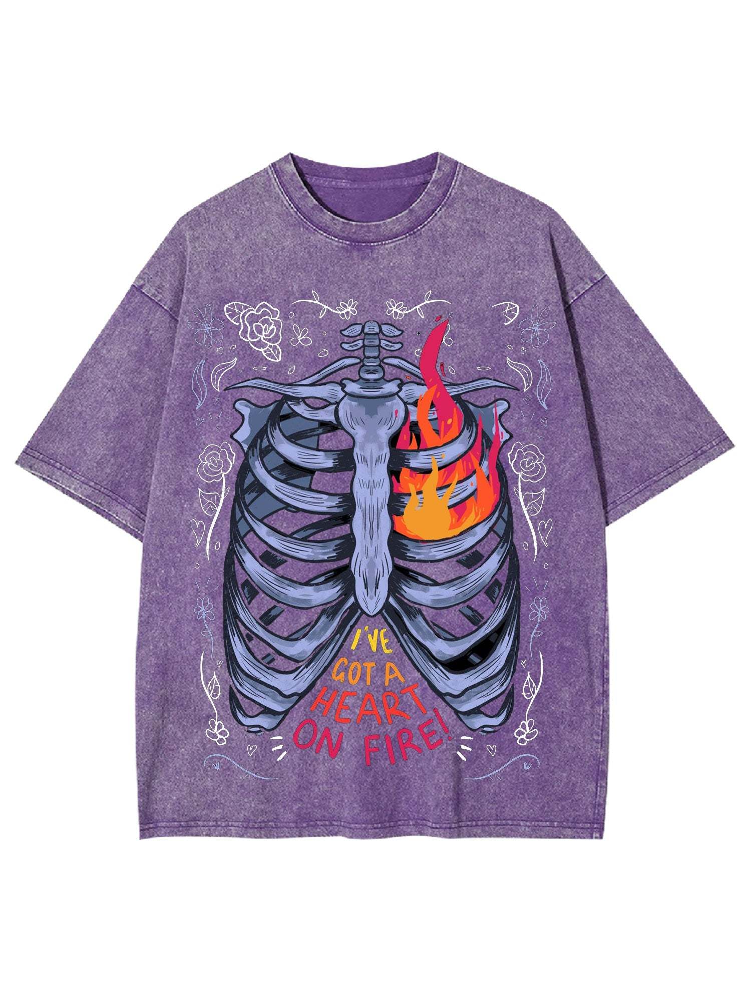 I've Got A Heart On Fire Washed Tshirt