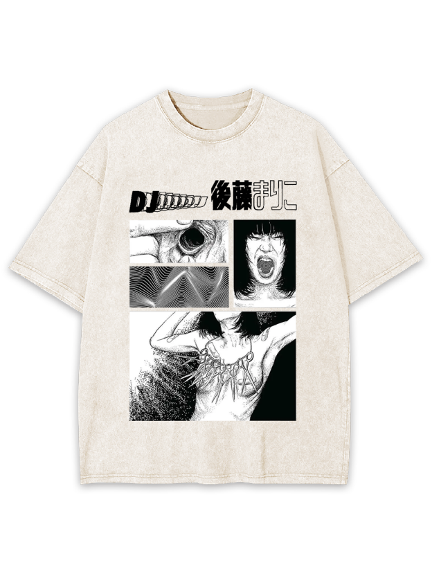 DJ of Distorted Realities Washed Tshirt