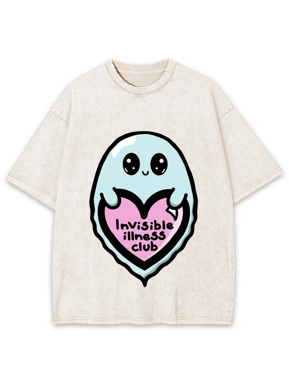 Invisible Illness Club Washed Tshirt