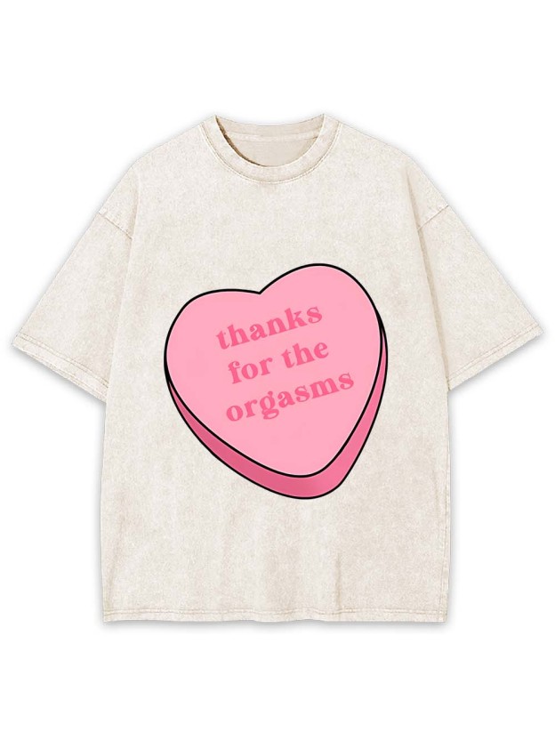 Thanks For The Orgasms Washed Tshirt